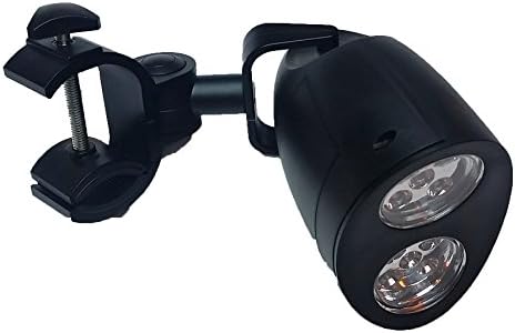 Barbecue Grill Light with 10 Bright LED Lights, 360 Degree Swivel, over 100 Lumens, 3 Different Brightness Modes, Heat and Water Resistant (Black)