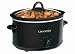 Crock-Pot SCV400B 4-Quart Oval Manual Slow Cooker, Black