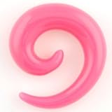 One Acrylic Spiral: 00g Neon Pink