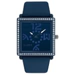 Haurex Italy Women's BF369DBB Diverso Pc Square Swarovski Blue Watch