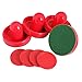 GOSONO Red Air Hockey Pusher Classic Game Air Hockey 4Pcs Table Pucks and 4Pcs Felt Pusher Mallet Grip for Entertainment Table Game