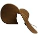 UPF Sun Beach Solid Hat Floppy 8" XL Brim Shape Brown