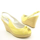 Steve Madden Vallii Yellow Platforms & Wedges Womens 38 EU