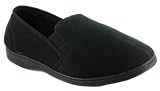Knights Lynx Men's Fleece Slippers - Black