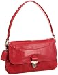 Authentic Coach Crinkled Pink Vintage Leather Layla Flap Convertible Shoulder Bag 18160 Camelia