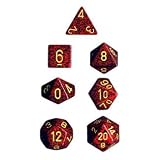 Chessex Dice: Polyhedral 7-Die Speckled Dice Set - Mercury