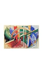 Especial Arte Lienzo Cavallo blu con arcobaleno - Mark Franz Multicolor