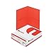 Universal Two-Pocket Portfolio, Embossed Leather Grain Paper, Red, 25/Box (56611)
