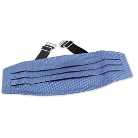 Revitalize by Principessa blue silk cummerbunds