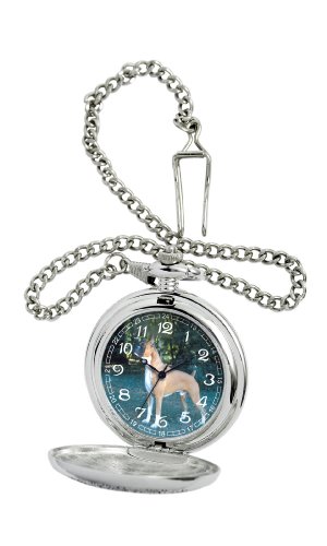 American Kennel Club Men's D1619 Boxers Pocket Watch with Chain