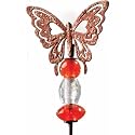 Garden Stake Decor Butterfly Glass Charm (14H) - Regal Art #T126