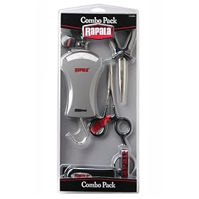Rapala Combo Pack  6 1/2 Pliers / 5 1/2 Forceps / 25 lb.Scale / Clipper/ Sheath