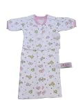 ANNA'S Preemie 100% Exquisite Peruvian Cotton Lambs, Teddy Bears and Giraffes Gown with Front Opening