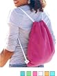 HYP - Solid Terry Cinch Sack with Rope Trim (HY802)