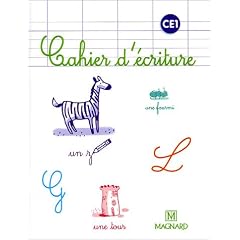 Cahier d'�criture CE1