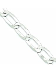 Genuine .925 Sterling Silver 12.35mm Bracelet 34 Grams 8.5 Inch Length. 100% Satisfaction Guaranteed.