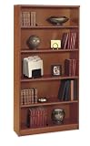 Open Double Bookcase In Auburn Maple By Bush Furniture