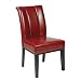 Metro Pleated Back Parson Leather Dining Chair