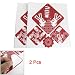 Amico 2 Pcs Red White Rabbit Firecrackers Window Sticker Decal