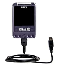 Classic Straight USB Cable for the Sony Clie SJ33 with Power Hot Sync and Charge capabilities - Gomadic Brand w/ TipExchange Technology