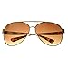 SWG Eyewear Premium Sunglasses UV400 Gold Frame Fashion pilot Amber Gradient Lens