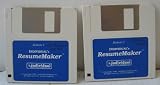 Individual's ResumeMaker - 2 3.5" Floppy Diskettes - Copyright 1989