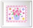 Blossoms and Butterflies Framed Print by Olive Kids (BLUE)