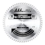 Amana Tool A.G.E. Series MD10-606 Thin Kerf Miter/Finishing  10-Inch x 60 Tooth ATB 5/8 Bore Saw Blade