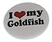 A&T Designs Unisex - I Love my Goldfish 1.25
