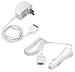 Bargaincell- Accessory Bundle Kit for Apple Ipod Nano 1st 2nd Gen, Mini, Video, Photo, U2, Apple iPhone 3 Gen - Includes: Rapid Home Travel Ac Charger + Car Charger with Ic Chip