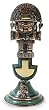 Copper statuette, 'Ancient Deity' Copper statuette, 'Ancient Deity'