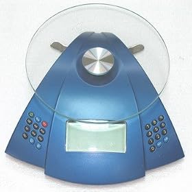 Newline Accurate Digital Glass Nutrition Calculator Food Scale, Blue