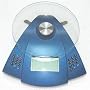 Newline Accurate Digital Glass Nutrition Calculator Food Scale, Blue