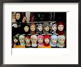 Arab Woman Buys an Islamic Head Dress in Preparation for the Muslim Holy Fasting Month of Ramadan Collections Framed Photographic Poster Print, 21x17