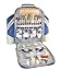 Deluxe Four Person Picnic Backpack in Two Tone Azur Blue