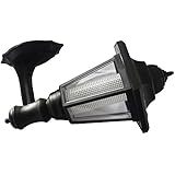 ZJKC&reg; Solar Outdoor LED Light Fixture Exterior Wall Sconce Lantern , Pole/Post/Wall Mount Kit, Black