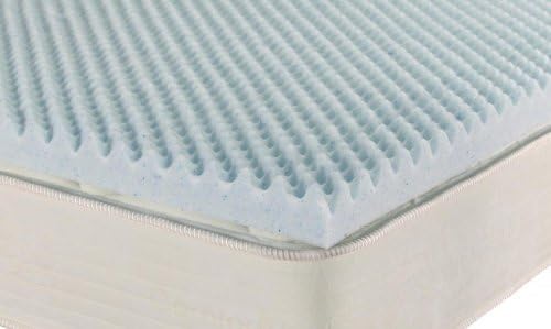 iPedic 3" Twin Extra Long Convoluted Gel Memory Foam Topper.