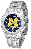 Michigan Wolverines Competitor Steel Anochrome Mens NCAA Watch