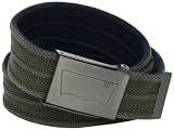Levis Mens Washed Cotton Reversible Web Belt