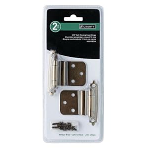 LIBERTY H0104AL-AB-U 3/8-Inch Self-Closing Inset Hinge