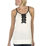 Juniors Xhilaration  Tuxedo Cami - Cream