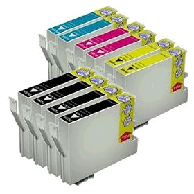 10-Packs Compatible Inkjet Cartridges For Epson STYLUS C88 / CX3800 / CX3810 / CX4200 / CX4800 / CX5800F / CX7800