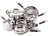 Farberware Millennium Soft-Touch Stainless-Steel 10-Piece Cookware Set