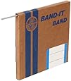 BAND-IT C30399 Galvanized Carbon Steel Band, 3/8" Width X 0.025" Thick, 100 Feet Roll