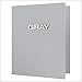 Oxford Two-Pocket Folders w/Fasteners, Gray, Letter Size, 25 per Box (57705)