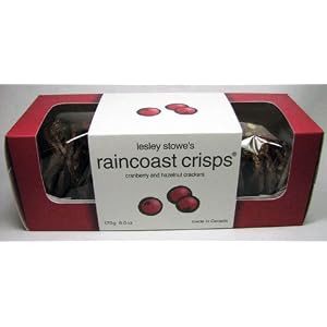 Lesley Stowe's Raincoast Crisps Cranberry and Hazelnut Crackers 6 Oz. by Cranberry Bread & Spreads