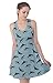 CowCow Womens Pattern Sharks Sleeveless Dress