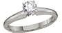 14k White Gold Round Brilliant Cut Classic Solitaire Ring (1/2 ct, H, SI2)