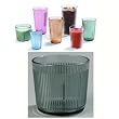 Carlisle 9 oz Old Fashion Crystalon Stack All Ribbed Texture Break-Resistant SAN / Color: Jade / Quantity: One Dozen (12)