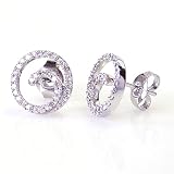 0.31 Carat 14KWG Diamond Spiral Earrings